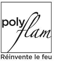 Logo Polyflam | Cheminées bois, poêles et foyers bois sur mesure