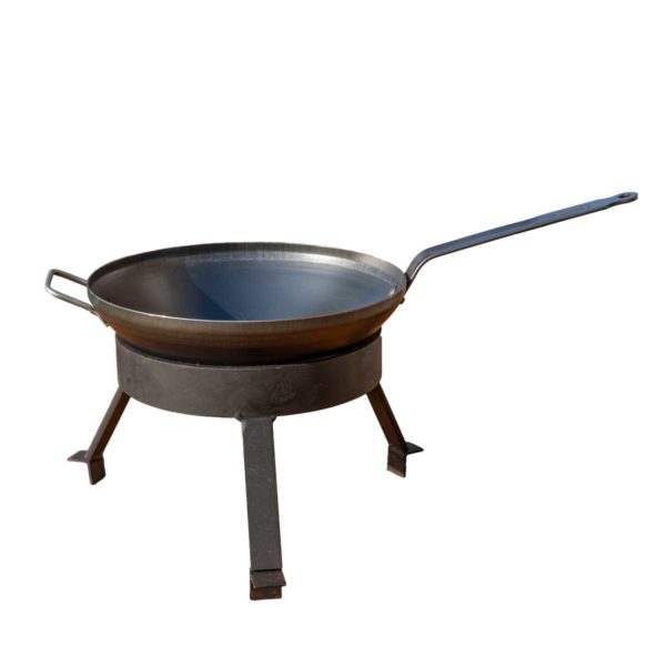 Wok Set pour barbecue bois Large | Polyflam